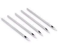 5Pcs 18G Silver Stainless Steel Hollow Piercing Needles Disposable Body Perforating Needle Piercing Tattoo Tool Accessory Kit Supplies for Lip Ear Nose Navel Nipple