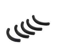 5PCS/18PCS Silicone Replacement Cushion Eyelash Curler Rubber Refills Pad Makeup Tool for Most Eyelash Curler (Black(5PCS))