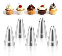 5Pcs 1M Cake Piping Tips, Cake Decorating Tips Seamless Icing Tipss Cupcake Piping Tipss Baking Tools for DIY Art