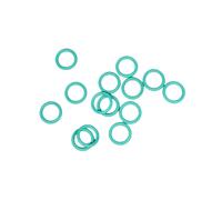 5pcs 1mmx20mmx22mm Green Fluororubber Oil-resistant Sealing O-rings, Outer Diameter 22mm, Inner Diameter 20mm, Cross-sectional Diameter 1mm