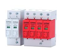 5PCS 1P 2P 3P 4P House Lightning Surge Protector Protective Low-Voltage Arrester Device 380V Protection(40ka,OneSize)