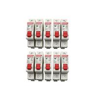 5pcs 1P AC MCB DZ47-63 C Type 230/400V~ 50HZ/60HZ Mini Circuit Breaker 3A 6A 10A 16A 20A 25A 32A 40A 50A 63A Mounting 35mm Din Rail(1P 63A)