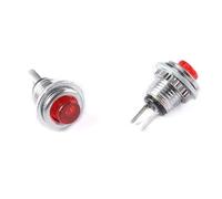 5Pcs/1pc DS-101 8mm On/Off Push Button Switch Mini Lockless Momentary ON OFF Push Button Micro Normally Open Switch(Red,1Piece)