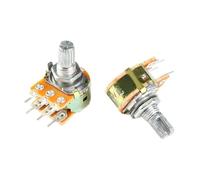 5Pcs/1pc WH148 Dual Potentiometer 1K 2K 5K 10K 20K 50K 100K 500K ohm B1K B2K B5K B10K B20K B50K B100K B500K 6 Pins 15mm(1 SET,10K Ohm B10K)