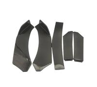 5Pcs 1set Universal Car Front Bumper Lip Spoiler Splitter ABS Body Canard Kit Accessory Front Bumper Spoiler Splitter Lip(Black)