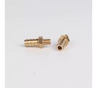 5PCS 2.5mm 3mm 4mm 5mm 6mm 8mm 10mm Hose Barb OD to M3 M4 M5 M6 M8 Metric Male Thread Brass Pipe Fitting Nipple Coupling Joint(M4 to 4mm 5PCS)