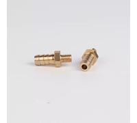 5PCS 2.5mm 3mm 4mm 5mm 6mm 8mm 10mm Hose Barb OD to M3 M4 M5 M6 M8 Metric Male Thread Brass Pipe Fitting Nipple Coupling Joint(M4 to 4mm 5PCS)