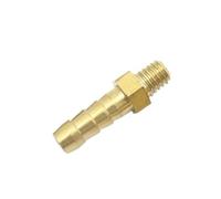 5PCS 2.5mm 3mm 4mm 5mm 6mm 8mm 10mm OD Hose Barb M3 M4 M5 M6 M8 Metric Male Thread Brass Pipe Fitting Coupler Connector Adapter(M10x1 to 10mm 5PCS)
