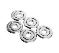 5pcs /2 Inch Stainless Steel Fire Sprinkler Head Trim Ring Cover | Adjustable Recessed Escutcheon, 360 Degree Rotatable Fit, Silver Finish for Ceilings and Maintenance