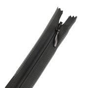 5pcs 2# Invisible Multicolor Nylon Coil Zippers for Sewing and Crafts，Black：35cm14inch