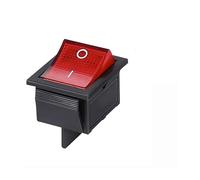 5pcs 2 Position Red Light Rocker Switch 16A/250V KCD4-20 4 Pin ON/OFF Toggle Switches 35 x 25.5 x 10mm