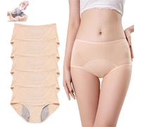 5Pcs 2025 New Ever Dry Leakproof Ladies Underwear Leakproof Panties for Women Over 60 70 (5Pcs-C,5XL)