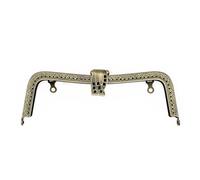 5Pcs 20CM Concave Frame Embossing Metal Leaves Kiss Clasps Lock for Bags Clutch Bag Hardware Purse DIY Sew Accessories for DIY Bag Making(5Pcs 20CM Cinnamon)