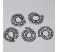 5PCS 20cm Realistic Nylon Doll Eyelashes Set Customizable Length Life Like Eyelash for Doll Makeover Makeup Project Doll Eyelashes