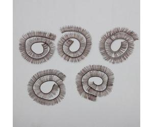 5PCS 20cm Realistic Nylon Doll Eyelashes Set Customizable Length Life Like Eyelash for Doll Makeover Makeup Project Accessories
