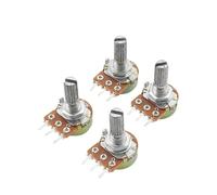 5PCS 20mm WH148 3Pin B1K B2K B5K B10K B20K B50K B100K B250K B500K B1M Potentiometer 1K 2K 5K 10K 20K 50K 100K 250K 500K 1M switch(10K Ohm)