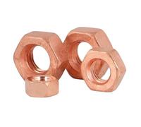 5pcs-20pcs/lot M3 M4 M5 M6 M8 M10 M12 T2 Copper Hexagon Nut Red(M3 20pcs)
