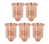 5Pcs 220990 Plasma Cutting Torch Tips Brass Plasma Cutting Torch Nozzle Tips for PMX 65 85 105 125A Consumables