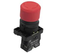 5Pcs 22mm 1 NC Red Sign Emergency Stop Push Button Switch 600V 10A ZB2-BE102C EFDSVUHE