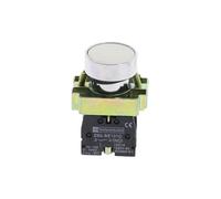 5Pcs 22mm white Momentary Push Button Switch XB2-BA11 1NO Industrial Switches