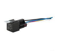 5PCS 24V 40A Car Relay with Waterproof Harness and Color Labeled Wires for Effective Vehicle Control (24V 4P 5 pack)