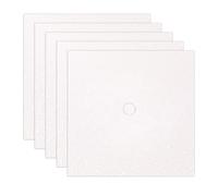 5Pcs 25 * 25CM White Card Paper Glitter Cardstock White Construction Paper for DIY Graduation Caps Decorations,Class of 2026 Congrats Grad Card Stock for Making Graduation Hats DIY Arts and Crafts