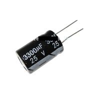5PCS 25V3300UF 16 * 25mm 3300UF 25V 16 * 25 Aluminum electrolytic capacitor RUAJOGYNVM