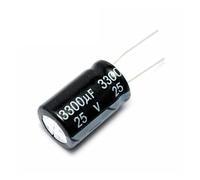5PCS 25v3300uf 3300uf25v 13 * 26 25v 3300uf 13x26 Electro Electrolytic capacitor CZAOINCU