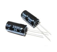 5PCS 25V3300UF Aluminum Electrolytic Capacitor 3300uf 25v Volume 16X25 BIANMTSW