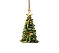 5Pcs 2D Acrylic Book Pendant Christmas Ornaments, Flat Printed Literary Theme Hanging Decor for Home Tree Window Door, Indoor Outdoor Holiday Decoration for Book Lovers(E)