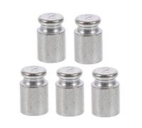 5pcs 2g Chrome Plated Steel Calibration Weight for Digital Scales | Set Item, Long Term Stability and Rust Resistance, Polished Finish, for Jewelers and Lab Technicians
