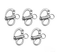 5pcs 2in Fixed Lifting Ring SS316 Snap Shackle
