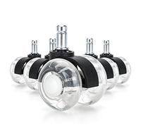 5PCS 2inches Swivel Office Chair Wheels Replacement Chair Casters for Hardwood Carpet Heavy-Duty Furniture Wheels