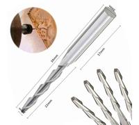 5PCS 2mm Diameter Solid Carbide Spiral 2 Flutes Ball Nose End Mill CNC Engraving Bits for Precise Milling on PVC, Density Board, Sub, and Hard Wood Materials