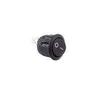 5Pcs 2Pin 3Pin 20mm on-Off on-Off-On SPST Round Rocker Switch 10A/250V Push Button Switch Self-locking/Latching(Black-2D2Pin)