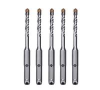 5Pcs 3/16 inch x 4.33 inch SDS Plus Rotary Hammer Bit, Concrete Drill Bits for Concrete, Brick, Cement and Stone, 4.33 inch Length (3/16 inch)