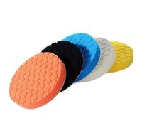 5pcs 3/4/5/6/7 Inch Composite Polishing Polishing Pad Cutting Sponge Pad Kit For Car Polisher Self Adhesive Sponge Waxing