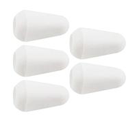 5Pcs 3/5 Way Toggle Tip Knobs Switch Tips Guitar Pickup Selector Switch Cap Electric Guitar Replacement Parts Plastic Guitar Switch Tip Metal Screw On