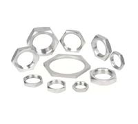 5pcs 3/8" BSPP Female 304 Stainless Steel Hex Lock Nuts