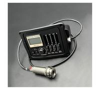 5Pcs 3-Band Acoustic Guitar Pickup With Mic Board Tuner EQ System Wooden Guitar Equalizer With LCD Chromatic System