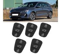 5pcs 3 Buttons Keyless Entry Remote Key Fob Shell Case Rubber Button Pad Fit for Fit for (without Letter)+rubber button key fob replacement+ rio car key pad+ key fob rubber