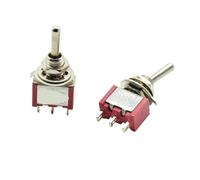 5PCS 3-pin On-Off-On 3-position toggle switch 2A 250VAC