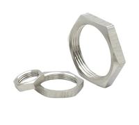 5pcs 304 Stainless Steel Hex Lock Nut M8 M10 M12 M14 M16 M18 M20 M22 M24 M25 -M40 Pipe Fitting Pitch 1mm 1.5mm(M16x1.5x19x4 (5pcs))