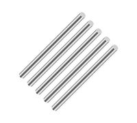 5PCS 304 Stainless Steel Round Rods, iMeistek 100mm Length Diameter 6mm Metal Solid Shaft Lathe Bar Stock for Home, Gardening Decoration,Industry Machinery, DIY Crafts
