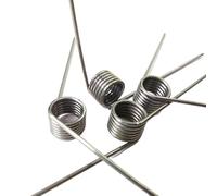 5PCS 304 Stainless Steel Small Torsion Spring Hairpin Spring 120°/180° Degree Torsion Spring Wire Diameter 1.0mm(120 degrees/3 laps,6mm)