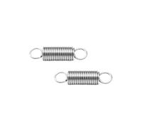 5Pcs 304 Stainless Steel Tension Spring, Length 150mm Wire Diameter 0.7mm OD 7mm, Silver