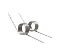 5Pcs 304 stainless steel torsion springs, V-shaped return right-handed springs, Wire diameter 0.3mm Outer diameter 2.5mm Number of turns 9 laps Angle 180°