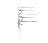 5PCS 304SUS Right Rotation V-shaped Spring Wire Diameter 0.3mm Length: 1lap Outer Diameter: 2mm-5mm(4.5mm(5Pcs),0.3mm(180Angle))