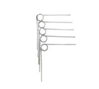 5PCS 304SUS V-shaped Right Torsion Spring Wire Diameter 0.4mm Length: 1lap Outer Diameter: 3mm-6mm(4.5mm(5Pcs),0.4mm(0Angle))