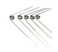 5PCS 304SUS Wire Diameter 0.35mm Left Torsion Spring Reset V-shaped Length: 1lap Outer Diameter: 2mm-5mm(4mm(5Pcs),0.35mm(60Anglen))